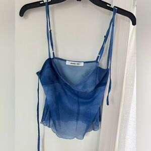 NWOT Peachy den Sidney top blueberry